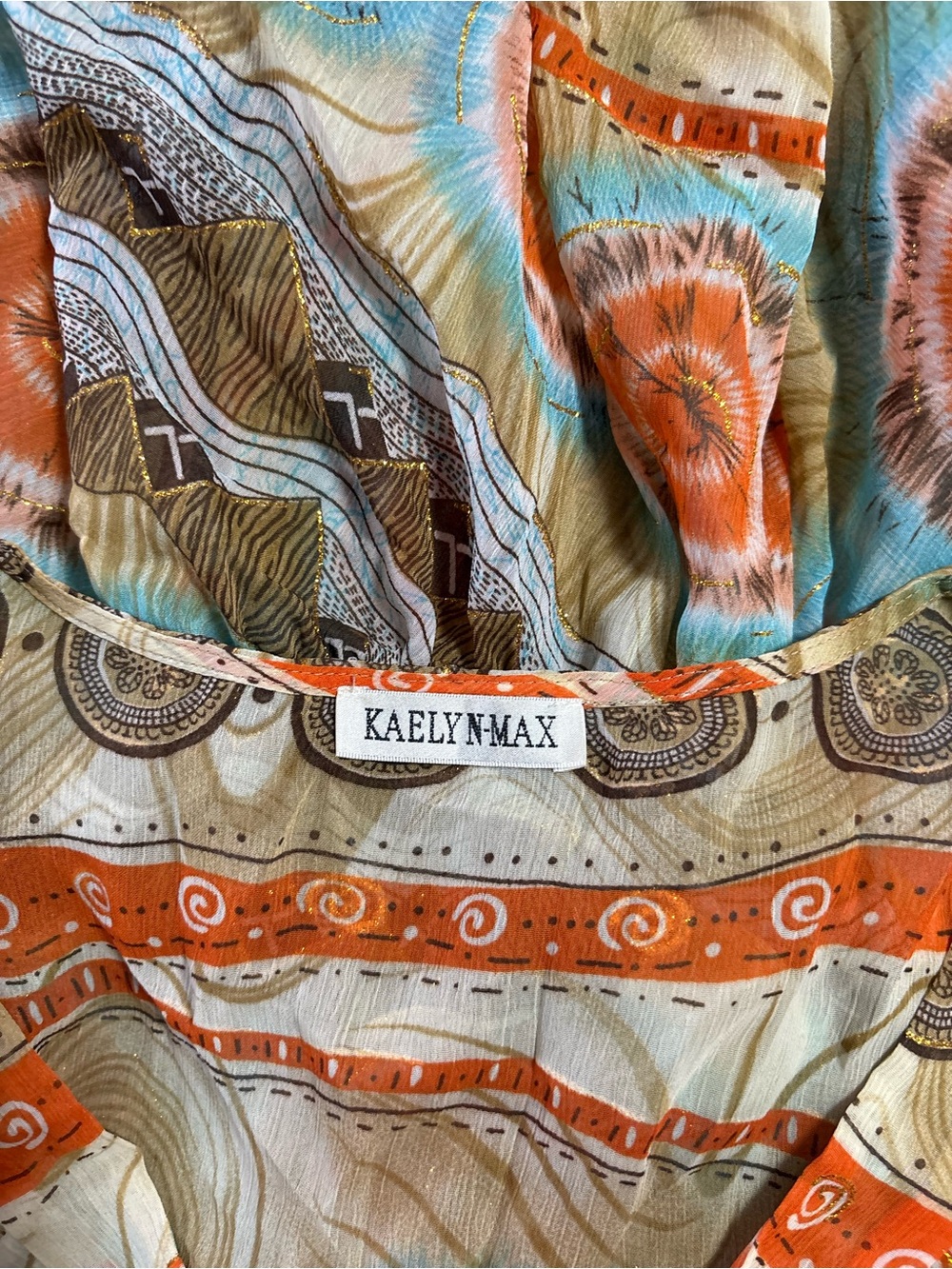 Y2K beaded V-Neck Blouse - Picture 4 of 5